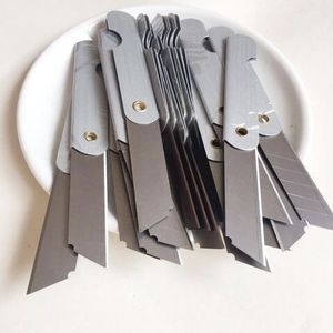 Utility Knife Stainless Steel <b>Blade</b> Grey Replacement <b>Blades</b> For Pencil <b>Sharpener</b> Paper Cutter - Product Image 1