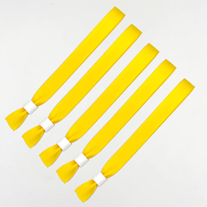 Bracelets en tissu polyester tissé jetables personnalisables et écologiques avec impression par transfert thermique pour festivals et promotions - Product Image 6