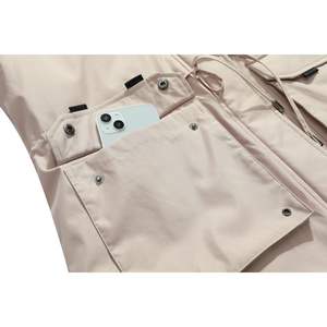 Parka d'hiver longue imperméable pour femme Moerdeng, manteau matelassé épais et chaud, style utilitaire à manches longues - Product Image 4