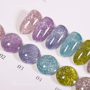 AILANUO Newest Arrival 8 Colors Glitter Gel Polish Collection 15ml Gel <b>Nail</b> Polish TPO Free Hema Free OEM ODM Glitter Gel - Product Image 3