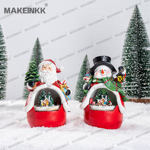 Figurines <span class=keywords><strong>de</strong></span> <span class=keywords><strong>Père</strong></span> Noël et du roi Casse-Noisette en résine, décorations <span class=keywords><strong>de</strong></span> village <span class=keywords><strong>de</strong></span> Noël peintes à la main et cadeaux <span class=keywords><strong>de</strong></span> fêtes - Product Image 3