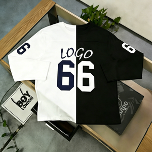 Football Top Number 66 Jersey <strong>Superman</strong> Long Sleeve <strong>T</strong> <strong>Shirt</strong> Cotton Base Layer Unisex Casual Sport Style Trendy Soccer Jersey - Product Image 1