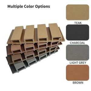 แผ่น<span class=keywords><strong>ผนัง</strong></span>ไม้เทียม WPC สำหรับ<span class=keywords><strong>บ้าน</strong></span>สวน ทนทานต่อสภาพอากาศ ใช้ภายนอกอาคาร พร้อมแผ่นบังแดดและแผ่นระแนง - Product Image 4