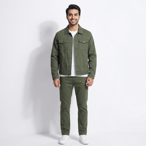 Nouvelle veste en jean pour hommes avec vestes entièrement personnalisées pour hommes Veste en jean pour hommes de style sport personnalisé pour vêtements de plein air - Product Image 1