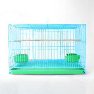 Cage à oiseaux pliable en métal pour perroquets, grande cage carrée en fer pour pigeons, canaris, et autres animaux de compagnie – Bacs de rangement cubiques économiques pour animaux. - Product Image 4