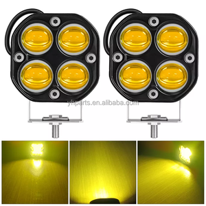 Feux LED 12v pour voiture, éclairage de travail, projecteurs bicolores, feux antibrouillard, phare pour camion, <span class=keywords><strong>moto</strong></span>, voitures, accessoires - Product Image 5
