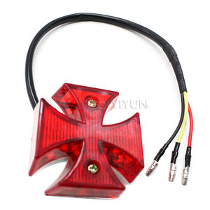 Feu arrière universel à LED en forme de croix maltaise pour <span class=keywords><strong>moto</strong></span> <span class=keywords><strong>Yamaha</strong></span>, Kawasaki, Suzuki, KTM - Product Image 4