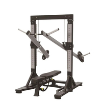 Entrenador deportivo comercial de servicio pesado Cable Crossover Squat Rack Placa multifuncional cargada Smith Machine para brazo pecho