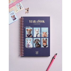 Animal Friends A5 Livre de coloriage à couverture rigide 100 feuilles de papier à crayons à spirale pour cadeaux avec note filaire - Product Image 1