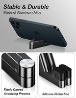 Accessoires pour téléphone Ningbo directement de l'usine, support de téléphone portable pliable en silicone en forme de V, support portable pour téléphone et mini-tablette