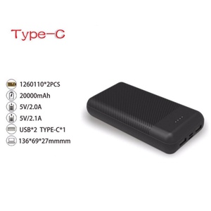 Banco de Energía Portátil de 20000 mAh, Estación de Carga con Doble Puerto USB, Baterías, Fuentes de Alimentación, Banco de Energía de 20000 mAh - Product Image 2