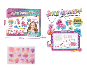 Kit de Bricolage pour Filles : Série de Bijoux en Gel, Ensemble d'Outils, Pâte à Modeler Colorée, Slime Cristallin, Jouet DIY pour Enfants - Product Image 4