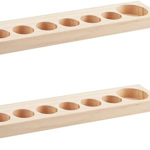 Support de rangement double face en bois massif pour tresses et extensions capillaires – Outil de rangement de bureau - Product Image 5