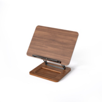 Support de livre mains libres réglable avec rangement intégré et lumière à 3 modes, cadre métallique pliable pour livres de cuisine/tablettes