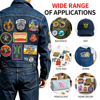 Écusson tissé personnalisé avec logo, nouvelle mode, finition mate, durable, badge personnalisé, créez des écussons de formes variées pour chapeaux et vêtements
