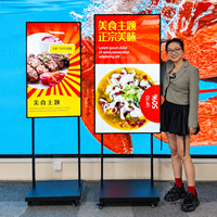 BENSHI 43 50 55 65 Inch Layar LCD Digital Indoor Kecerahan Tinggi 700 1200 Nits untuk Jendela, Monitor Signage, Papan Iklan Digital