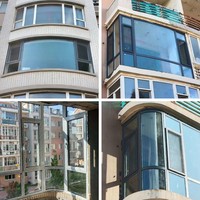 Fenêtre Courbe Moderne Personnalisée à Impact Architectural Lumineux pour Escalier, Cloison Intérieure et Salon