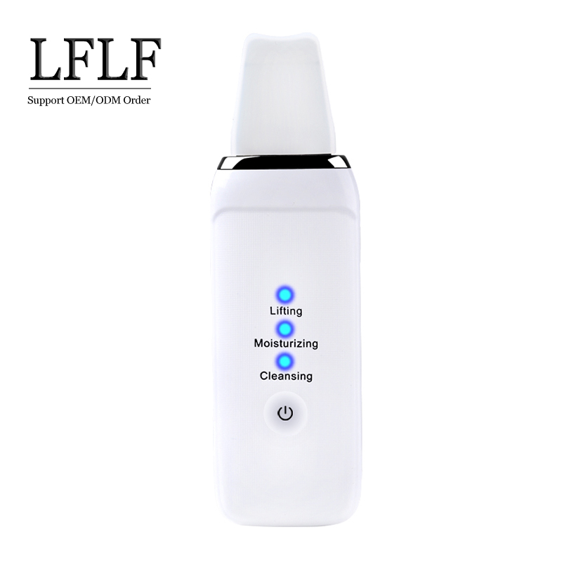 Ультразвуковой скребок для ухода за кожей, шпатель для глубокого очищения и пилинга лица, кавитационный шпатель для пилинга кожи, инструмент для красоты, бытовая техника