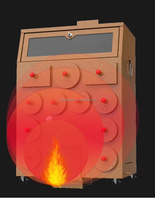 Nouveau modèle de four de cuisson et de grillage robuste pour châtaignes chinoises, igname, maïs frais et patate douce