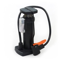Prix d'usine OEM Pompe à pied pour pneu de vélo mini 120 psi Pompe à air avec pédale pliable rapide pour matelas gonflable ballon