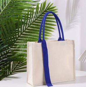 Sac fourre-tout en toile de coton personnalisé de haute qualité, sac à main pour femme avec logo imprimé sur mesure – Offre spéciale - Product Image 5