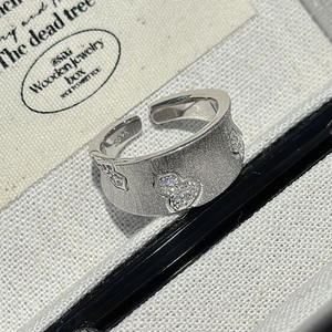 S925 Pure Silver Gourd <b>Ring</b> with Niche Design Simple and Fashionable <b>Vintage</b> Wide Face Printed <b>Gold</b> Plated Inlay <b>Ring</b> - Product Image 5