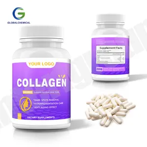 Skin Whitening Vitamin C Collagen Capsule Oem Supplement Marine Collagen Hard Capsule