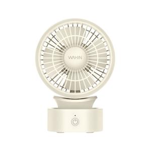 Mini ventilador de escritorio portátil Wahin con batería recargable, motor sin escobillas alimentado por USB para uso en oficina y hogar - Product Image 1