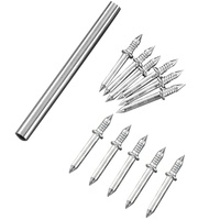 Clous à double tête pour plinthes, clous invisibles pour placages de bois, vis d'expansion