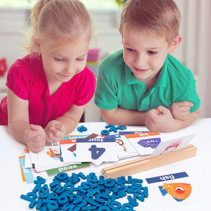 Juego <span class=keywords><strong>de</strong></span> Rompecabezas <span class=keywords><strong>de</strong></span> Madera para Deletrear Palabras, Aprendizaje Temprano del Inglés, Juguetes Educativos para Niños, <span class=keywords><strong>Actividades</strong></span> del Alfabeto Preescolar - Product Image 3