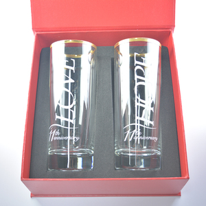 Nhà Sản Xuất Cung Cấp Biểu Tượng Tùy Chỉnh 12 Oz Cốc Uống Cốc Hộp Quà Tặng Đặt Vàng Rim Kính Cao <span class=keywords><strong>Collins</strong></span> Glass Cup - Product Image 5