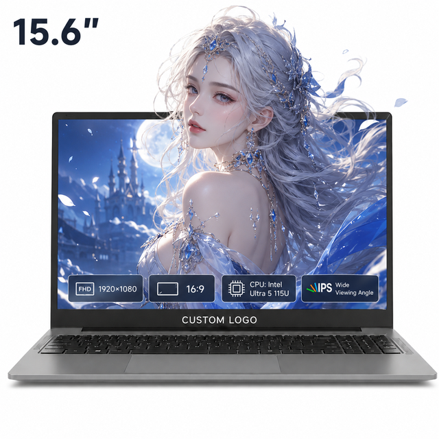 Factory Wholesale 15.6 Inch Intel Ultra 5 115U DDR5 Laptop Win 11 Empreinte Digitale Ordinateur Portable Business Laptops
