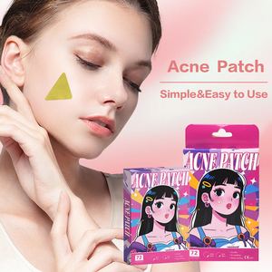 Patch anti-acné hydrocolloïde en forme de X OEM/ODM, invisible et imperméable, pour le traitement des imperfections du visage - Product Image 2