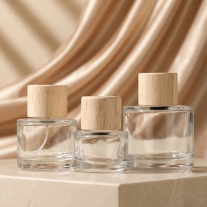 Botellas de Spray Transparentes de 30/50/100 ml con Tapa de Madera de Haya, Frascos Recargables Vacíos para Perfume y Aroma, Gran Venta - Product Image 2