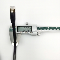 Kabel Ethernet Cat8 kecepatan tinggi, 2000MHz 40Gbps Cat6 Cat7 kompatibel untuk komunikasi