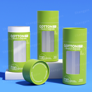 Miễn Phí Đóng Gói Thiết Kế Chết Cắt Vòng Ống Giấy Thể Thao Mặc Quà Tặng Bao Bì Xi Lanh Hộp Cho Lụa Scarfs Với Cửa Sổ - Product Image 1