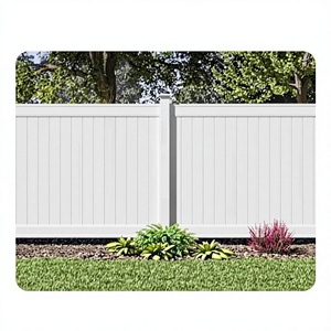 Outdoor White PVC Vinyl Privacy <strong>Fence</strong> Waterproof UV Protected <strong>Garden</strong> Fencing Panels <strong>for</strong> American Style Yard Backyard Patio <strong>Decor</strong> - Product Image 2