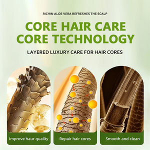 Shampooing antipelliculaire à l'aloe vera biologique de marque privée pour la croissance des cheveux shampooing de soin des cheveux naturel d'origine - Product Image 5