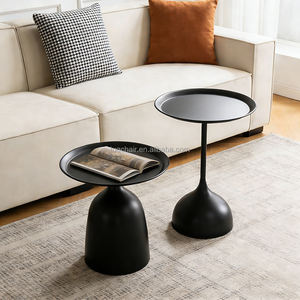 Mesa Auxiliar para Sofá Hero TUQ, Bandeja Metálica para Sofá, Mesa <span class=keywords><strong>de</strong></span> Centro para Lámpara, Mesa Esquinera - Product Image 1