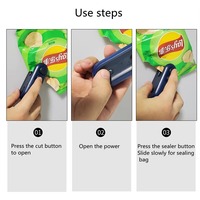 Scelleuse sous vide portable rechargeable USB à prix d'usine, mini-scelleuse pour sacs alimentaires en plastique