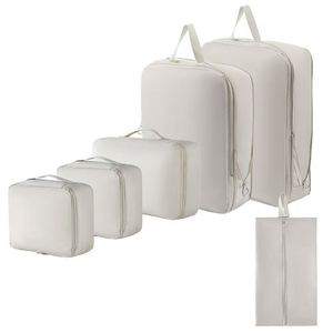 Ensemble de 6 cubes de rangement de voyage personnalisés en tissu à mémoire de forme pour bagages - Product Image 4