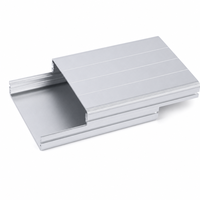 Boîtier électronique en aluminium 122*45mm, alliage 6063, IP54, longueur personnalisée, découpes CNC, gravure laser, installation de carte de circuit imprimé