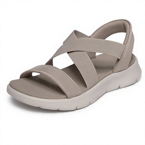 Sandalias Planas con Tiras Cruzadas para Mujer, Punta Abierta, Ligeras, para el Verano, para Ir al Trabajo, para Usar al Aire Libre - Product Image 4