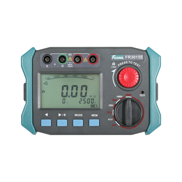 FR3015E High Voltage Insulation Resistance Instrument Device 2500V 100gOhm Insulation Resistance AC DC Tester