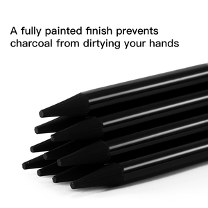 Matite Professionali in Carboncino di Alta Qualità per Schizzi e Disegni, Opache, Confezione da 12 Pezzi per Scuola, Casa e Studio - Product Image 4