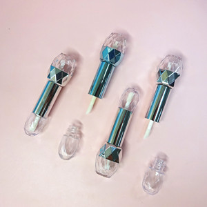 Tubos de brillo labial vacíos de doble punta con forma de diamante, mini envases dobles para brillo labial, para maquillaje y cosméticos. - Product Image 4