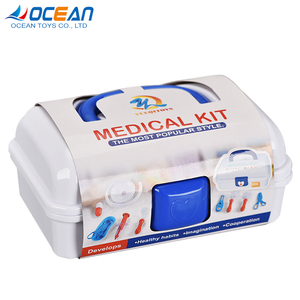 16 pièces semblant jouer en plastique <span class=keywords><strong>chariot</strong></span> médical jouets ensemble enfants kit de médecin - Product Image 1