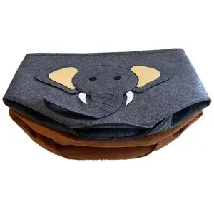 Quality Choice Felt Portable Laundry Basket Clothing Storage Baskets Foldable Kids Toys Storage Bag Polyester Felt 44*26*55cm