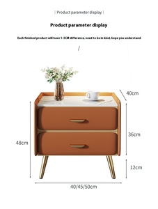 <span class=keywords><strong>Table</strong></span> <span class=keywords><strong>de</strong></span> chevet minimaliste moderne, <span class=keywords><strong>table</strong></span> <span class=keywords><strong>de</strong></span> chevet en bois massif avec plateau en pierre, convient pour chambre à coucher, hôtel, appartement - Product Image 6