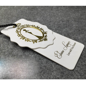 Étiquettes suspendues personnalisées <span class=keywords><strong>pour</strong></span> cadeaux de remerciement de mariage, fournisseurs chinois d'articles en or, <span class=keywords><strong>pour</strong></span> invités / étiquettes en papier suspendues / clips <span class=keywords><strong>pour</strong></span> étiquettes suspendues - Product Image 5